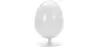 Egg-shaped designer armchair - Faux leather upholstery - Eny image 7