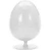 Egg-shaped designer armchair - Faux leather upholstery - Eny image 7