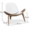 Design Armchair - Scandinavian Armchair - Upholstered in Leather - Lucy image 7