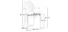 Pack of 4 Dining Chairs - Transparent - Design with Armrests - Louis XIV image 7