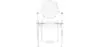 Pack of 4 Dining Chairs - Transparent - Design with Armrests - Louis XIV image 7