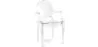 Pack of 4 Dining Chairs - Transparent - Design with Armrests - Louis XIV image 7