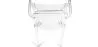 Pack of 4 Dining Chairs - Transparent - Design with Armrests - Louis XIV image 7