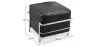 Square footrest - Leather upholstered - Kart image 7