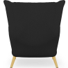 Buy Armchair with Footrest - Upholstered - Grizzly Black 16766 in the United Kingdom