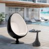 Egg Design Armchair - Upholstered in Faux Leather - Eny image 7