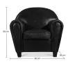 Armchair with Armrests - Upholstered in Leather - Club image 7