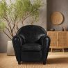 Armchair with Armrests - Upholstered in Leather - Club image 7