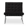 Designer Armchair with Footrest - Upholstered in Faux Leather - Town image 7