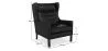 Armchair with Armrests - Retro Style - Upholstered in Leather - Michal image 7
