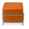  Square Footrest - Upholstered in Faux Leather - Kart image 7