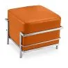  Square Footrest - Upholstered in Faux Leather - Kart image 7