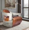 
Design Armchair with Armrests - Upholstered in Leather - Lounge image 7
