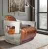 
Design Armchair with Armrests - Upholstered in Leather - Lounge image 7