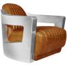 
Design Armchair with Armrests - Upholstered in Leather - Lounge image 7