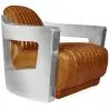 
Design Armchair with Armrests - Upholstered in Leather - Lounge image 7