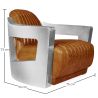 
Design Armchair with Armrests - Upholstered in Leather - Lounge image 7