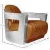 
Design Armchair with Armrests - Upholstered in Leather - Lounge image 7