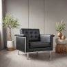 Armchair with Armrests - Upholstered in Faux Leather - Town image 7