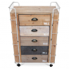 Buy Wooden Chest of Drawers - Industrial Design - Joy Natural wood 58845 - prices
