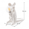 Buy Table Lamp - Mouse Rat Kids Lamp - Resina White 58832 at Privatefloor