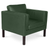 Buy Armchair with Armrest - Upholstered in Faux Leather - Betzalel Black 15440 - prices