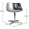 Lounge Chair - Design Chair - Leather & Metal - Cognac image 7