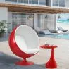 Ball Design Armchair - Upholstered in Faux Leather - Baller image 7