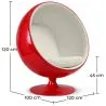 Ball Design Armchair - Upholstered in Faux Leather - Baller image 7