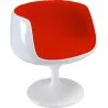 Lounge Chair - White Design Chair - Fabric Upholstery - Geneva image 7