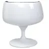 Lounge Chair - White Designer Chair - Upholstered in Leather - Geneva image 7