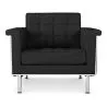 Armchair with armrests - Upholstered in leather - Town image 7