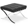 Design armchair with footrest - Leather upholstered - Town image 7