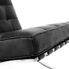 Design armchair with footrest - Leather upholstered - Town image 7