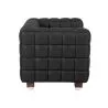 Armchair with Footrest - Upholstered in Padded Leather - Nubus image 7