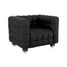 Armchair with Footrest - Upholstered in Padded Leather - Nubus image 7