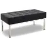 Design Bench - 2 seats - Upholstered in Leather - Konel image 7
