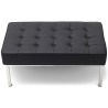 Buy Design Bench - 2 seats - Upholstered in Leather - Konel Black 13214 at Privatefloor
