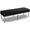 Buy Bench Upholstered in Polyurethane - 3 Seats - Knoll Black 13216 - prices