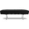 Buy Bench Upholstered in Polyurethane - 2 Seats - Town  Black 13219 - in the UK