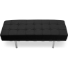 Buy Bench Upholstered in Polyurethane - 2 Seats - Town  Black 13219 at Privatefloor