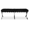 Buy  Bench - Footrest Upholstered in Faux Leather - Town Black 13225 - in the UK