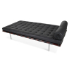 Buy Design Daybed - Upholstered in Faux Leather - Town Black 13228 in the United Kingdom