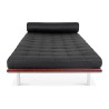 Buy Bed - Designer Divan - Leather Upholstered - Town Black 13229 - in the UK