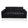 Buy Fabric Upholstered Sofa - 2 Seater - Konel Black 13241 - in the UK