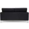 Buy Leather Upholstered Sofa - 2 Seater - Konel Black 13243 at Privatefloor