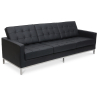 Buy Leather Upholstered Sofa - 3 Seater - Konel Black 13247 - prices