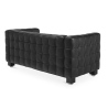 Buy Polyurethane Leather Upholstered Sofa - 2 Seater - Nubus Black 13252 at Privatefloor