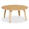 Buy Round Wooden coffee table - Ply Natural wood 13294 in the United Kingdom
