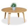 Buy Round Wooden coffee table - Ply Natural wood 13294 home delivery